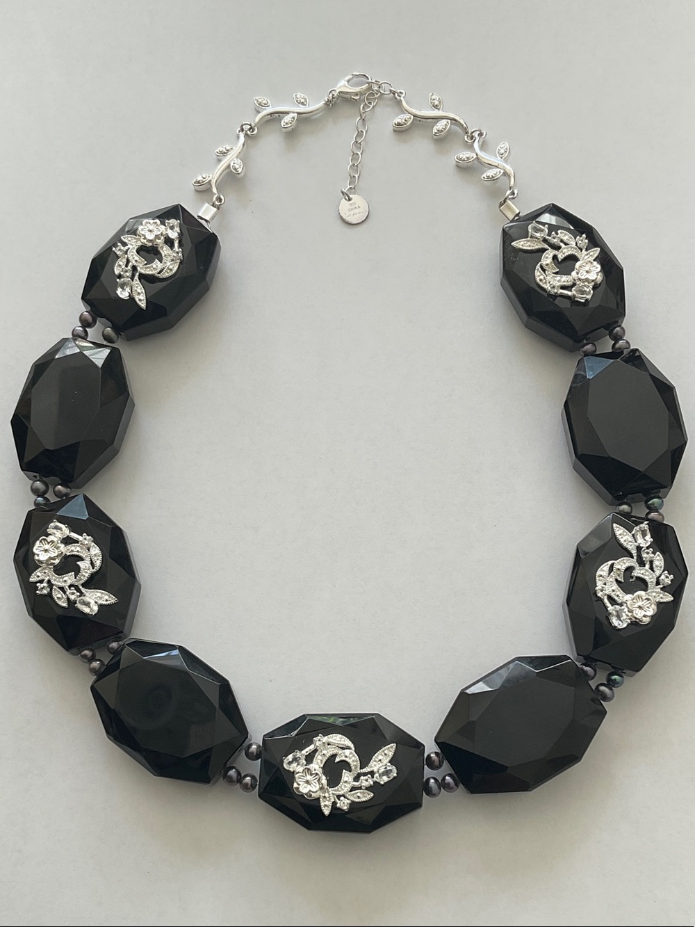 A. Jaron Studio Lush Collection Onyx Collar Necklace